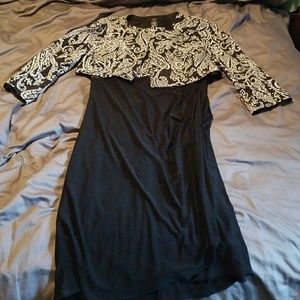 Dress with short coat